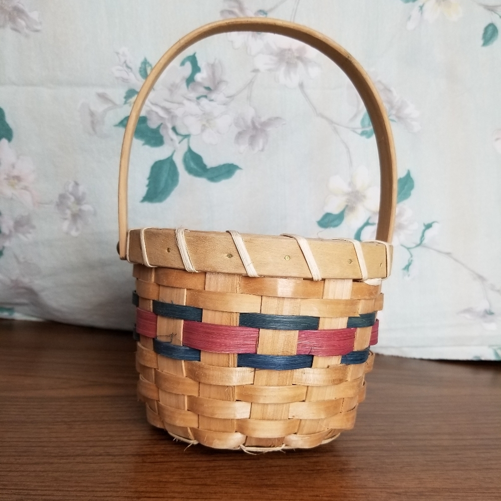 Vintage Woven Wicker Basket